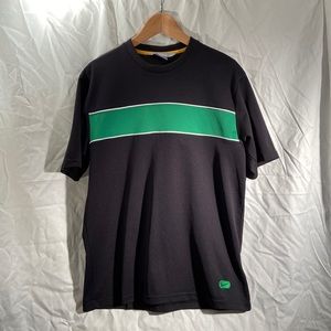 Nike Athletic Green Striped Tee M